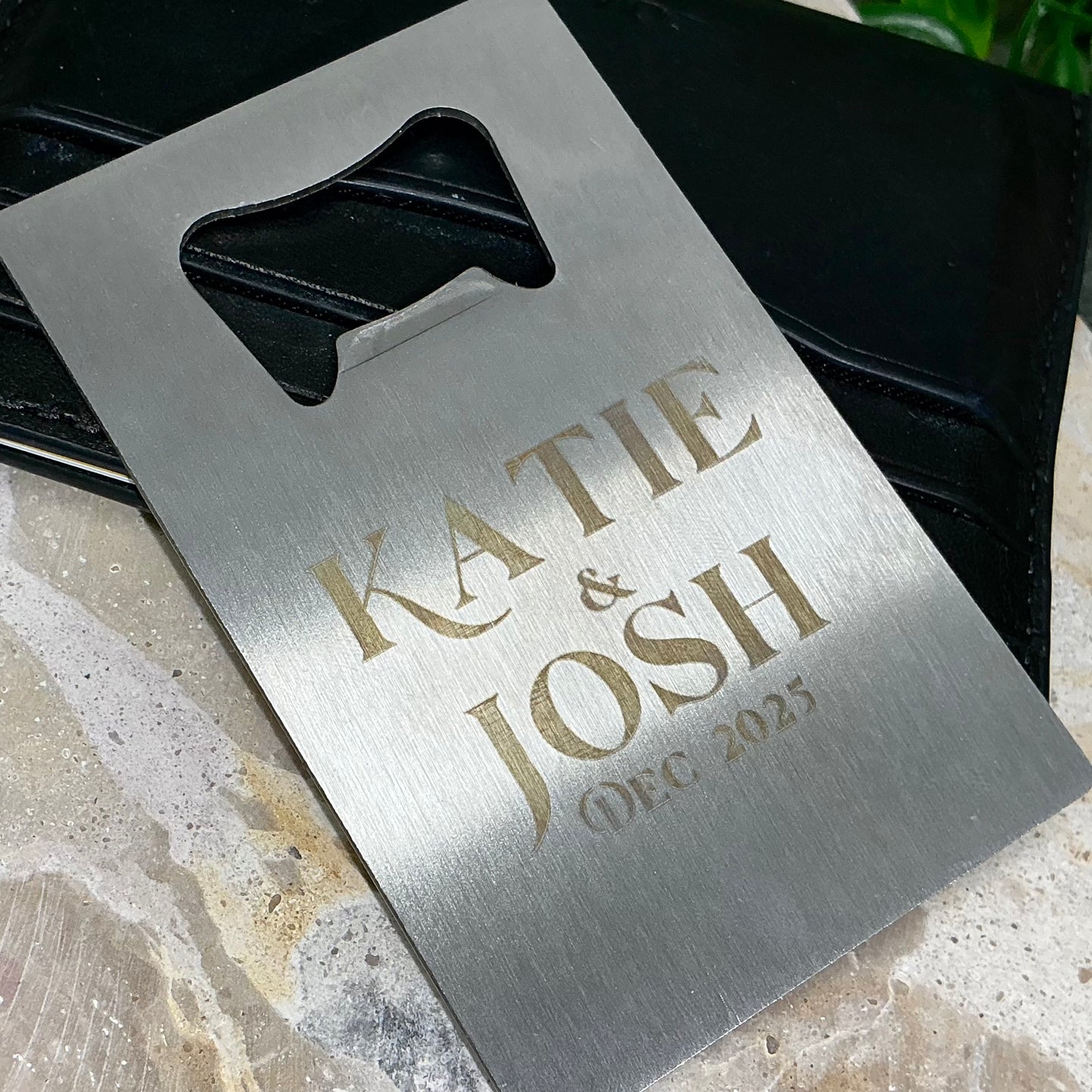 Metal Credit Card Bottle Opener | Wedding Groomsmen Gifts
