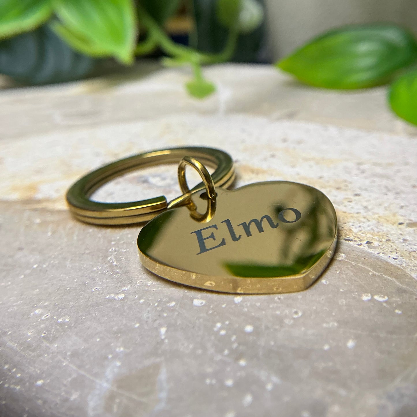 Pawprint Engraved - Heart Keychain | Pet Keepsakes