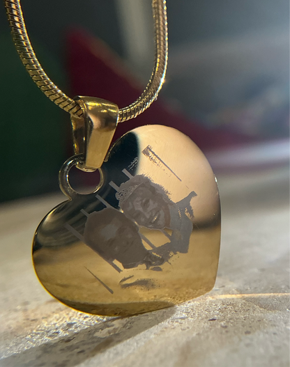 Heart Pendant Necklace | Engraved Keepsakes